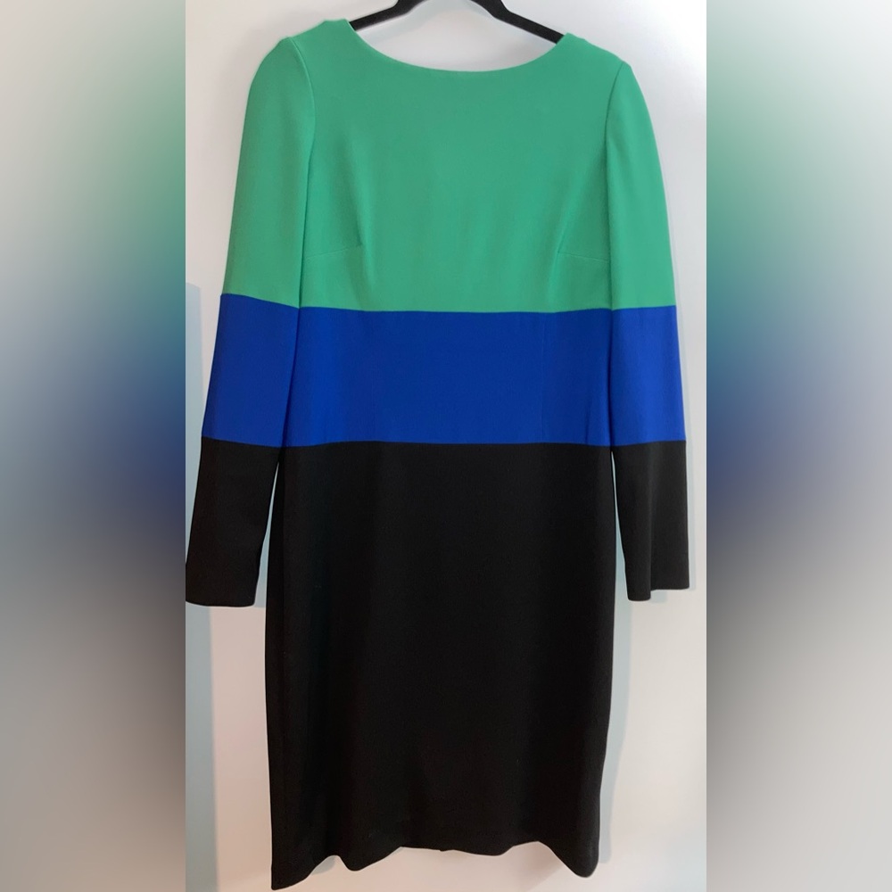 Adrianna Papell color block sheath dress size 8